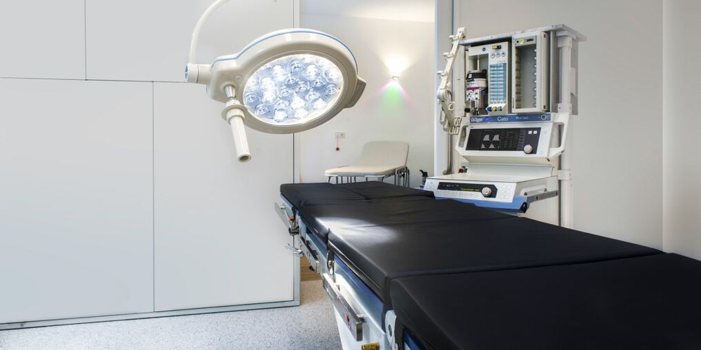 Eingriffsraum der Praxisklinik für MKG-Chirurgie am Büsingpark